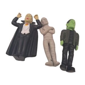XONEX DRACULA FRANKSTEIN MUMMY FIGURE 5 CM UNIVERSAL MONSTERS  2005